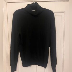 Orvis Black Turtleneck Cashmere Sweater size Large